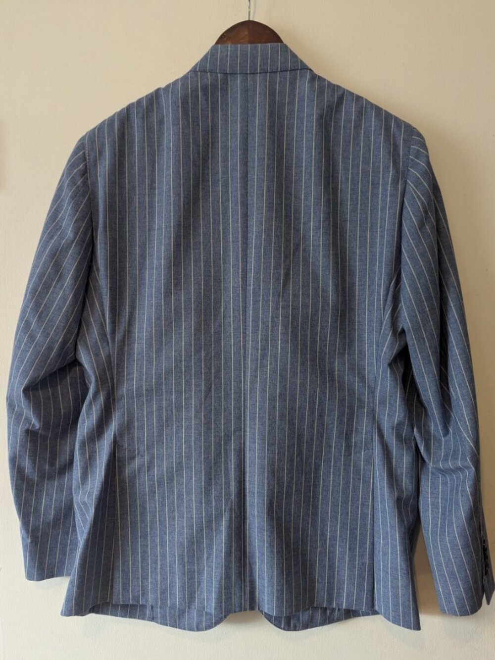 LUIGI BIANCHI MANTOVA - Wool blend striped jacket - Sz 50R - Picture 3 of 8